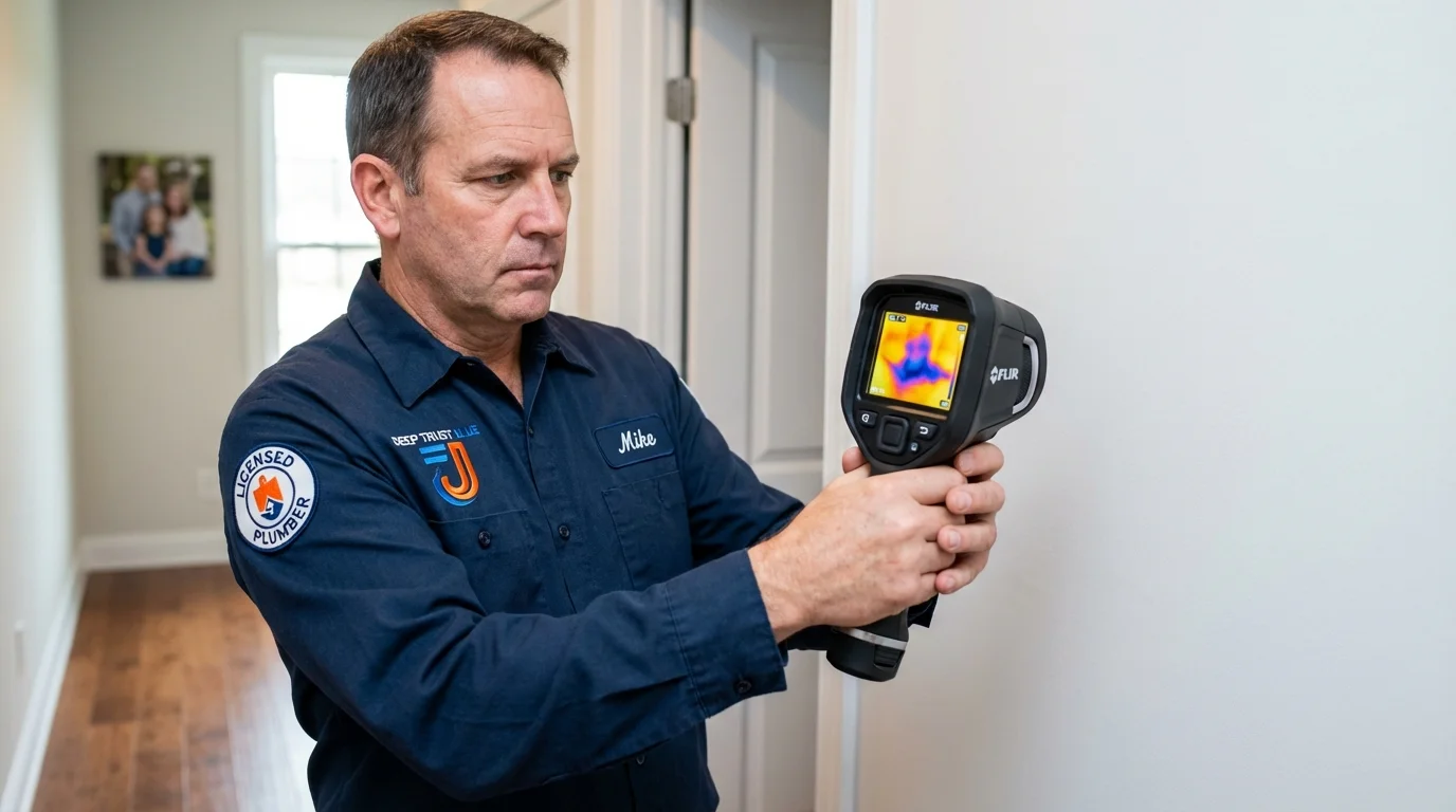 Thermal imaging leak detection by Johns Plumbing LLC in Islandia